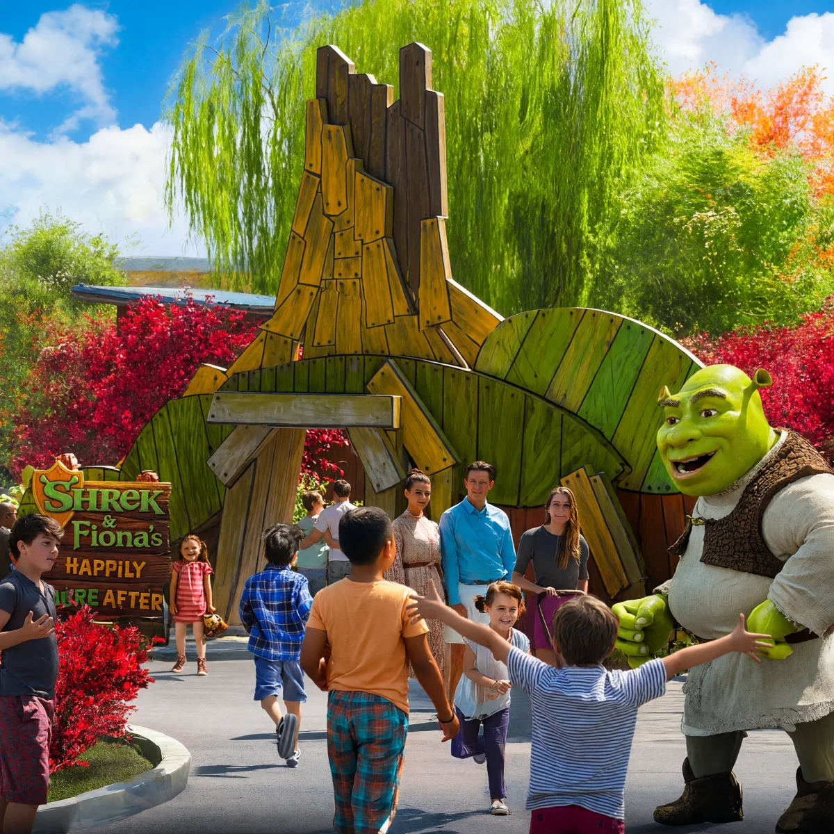 Shreks Swamp Universal Kids Frisco - Shrek and Fiona Meet-and-Greet