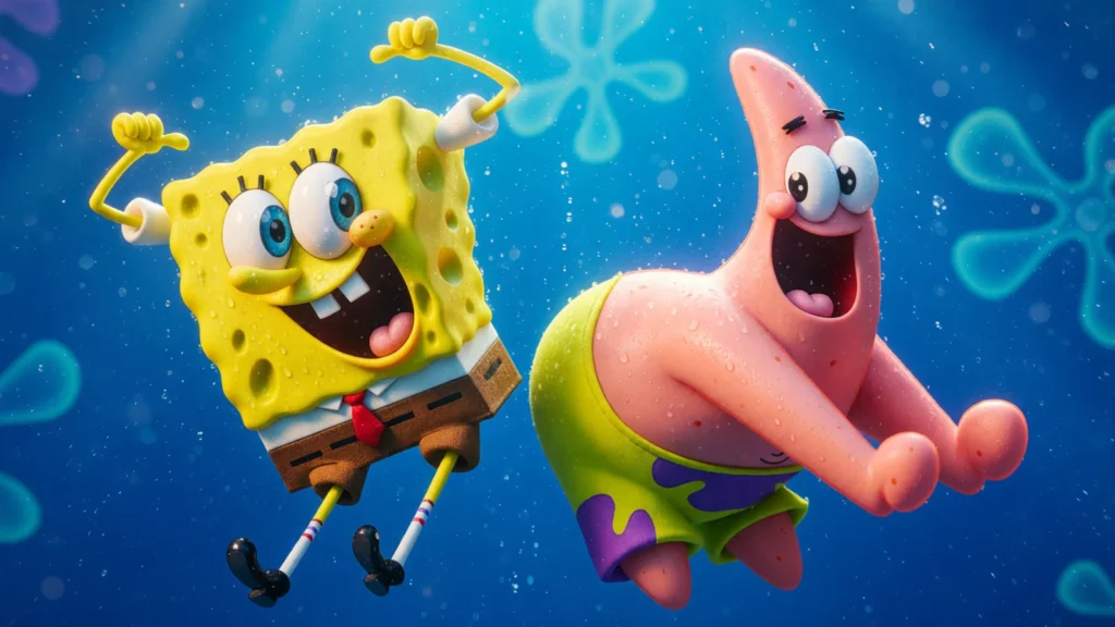 SpongeBob Square Pants BIkini Bottom - SpongeBob, Patrick, and Sandy Meet-and-Greet